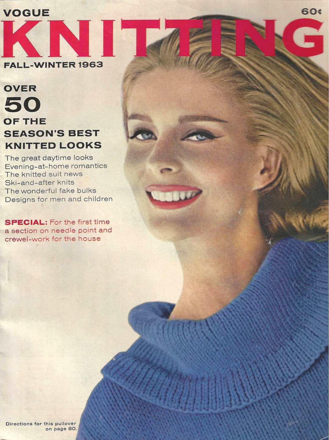 Vogue Knitting Magazine Fall and Winter 1963 Seasons Best Knitted Looks