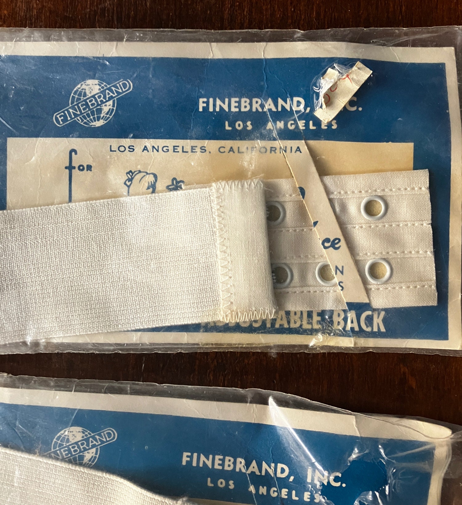Vintage Bra Repair Kit Back Repair 2 3/4” X 1 1/2 Inch Snaps Lingerie Notion