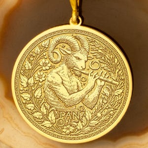 Pan God Necklace – Symbol of Wilderness, Freedom & Music | Greek Satyr Spirit Medallion