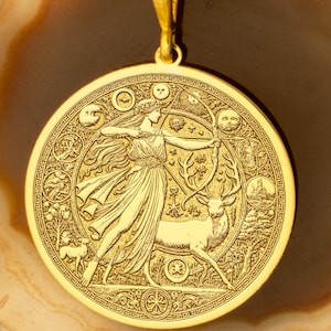Artemis-ketting – Griekse godin van de maanjacht | Symbool van kracht, onafhankelijkheidsbescherming