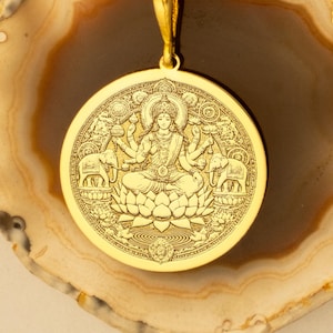 Lakshmi Necklace – Symbol of Wealth, Prosperity & Divine Blessings -  Gold Plated Lakshmi Pendant