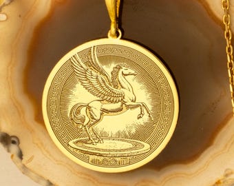 Pegasus Necklace, Winged Horse Pendant for Freedom and Inspiration