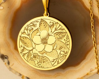 Jasmine Necklace, Floral Pendant for Purity and Romantic Elegance