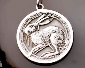 Hare Necklace – Rabbit  Symbol of Fertility, Speed & Liminal Wisdom