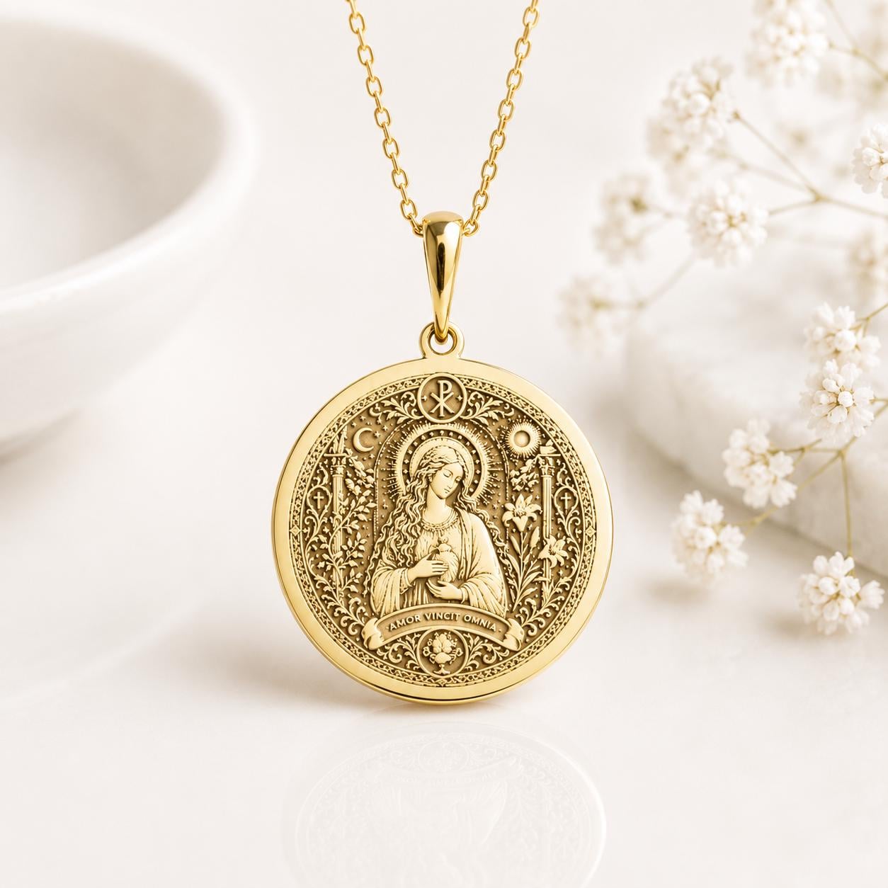 Mary Magdalene Byzantine Necklace handcrafted necklace