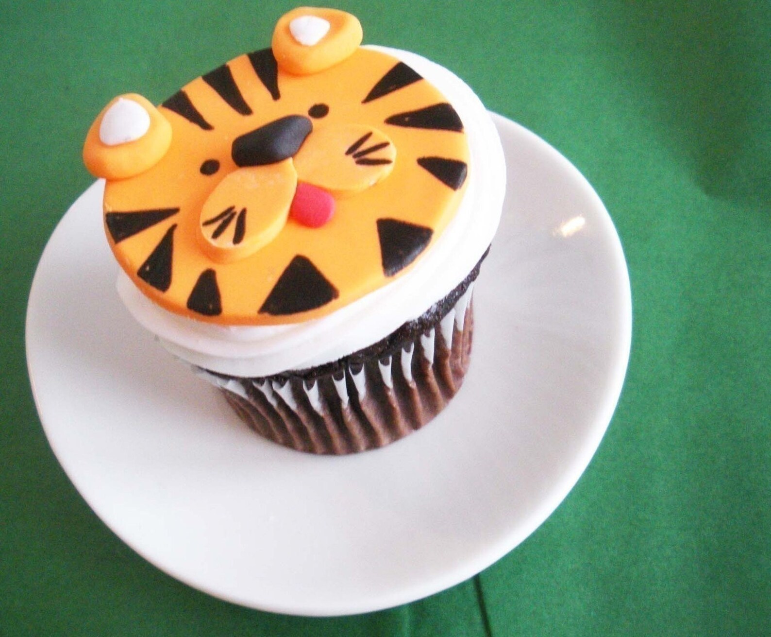 Tiger Fondant Cupcake Topper for Safari or Jungle Theme Party Etsy