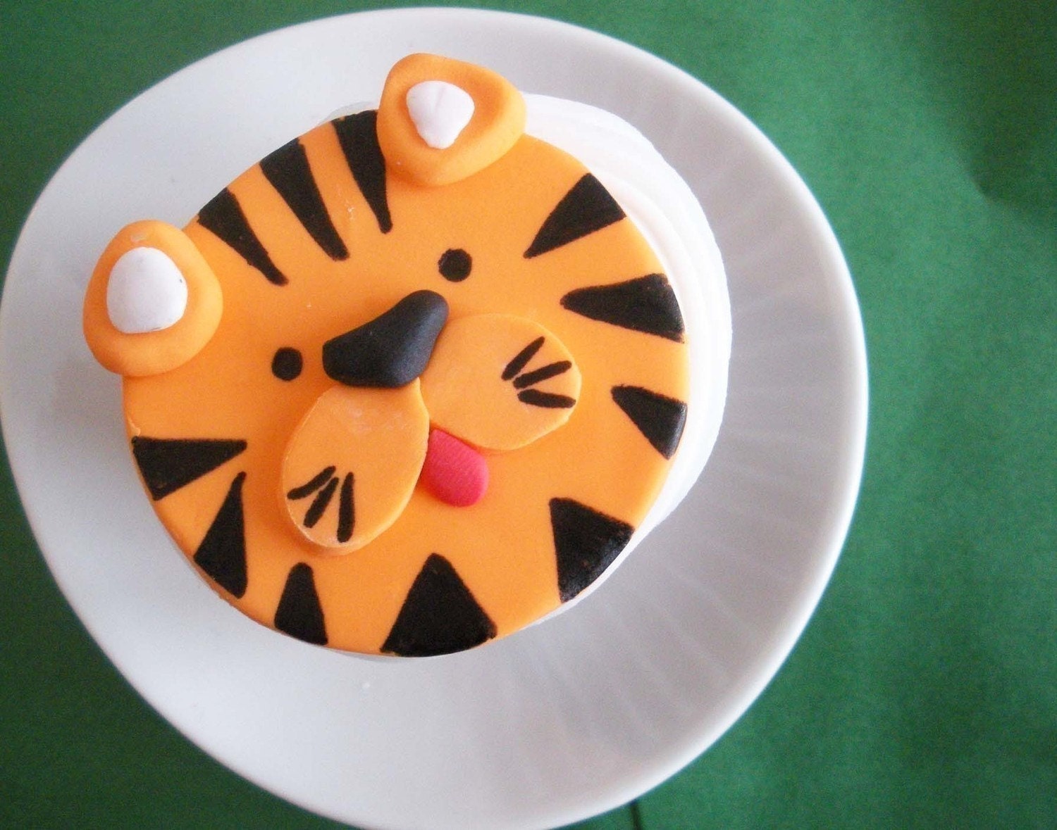 Tiger Fondant Cupcake Topper for Safari or Jungle Theme Party Etsy