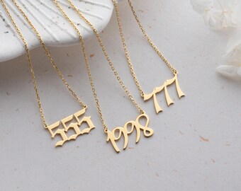 Collar con número de oro de 14 quilates, collar con número personalizado, collar con número de baloncesto, colgante con número deportivo, regalo personalizado para ella, regalo para él