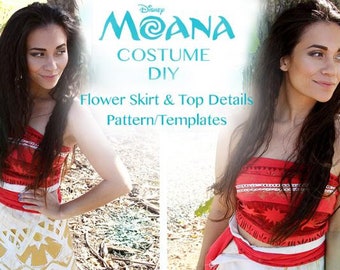 Moana DIY Costume: Skirt & Top Detail Digital Patterns