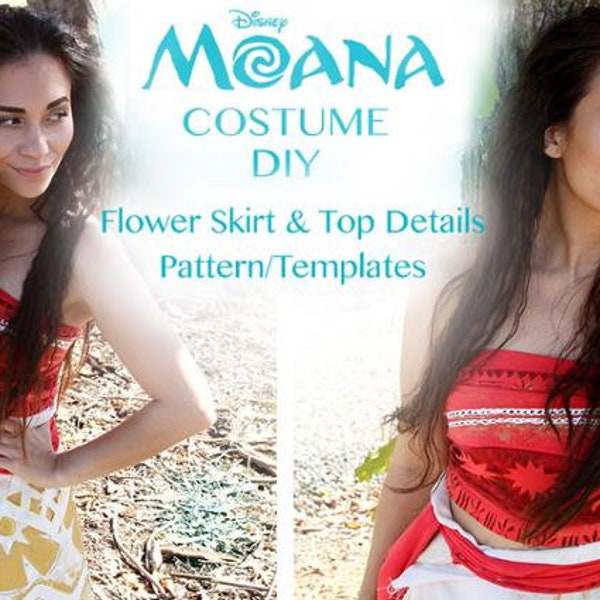 Moana DIY Costume: Skirt & Top Detail Digital Patterns
