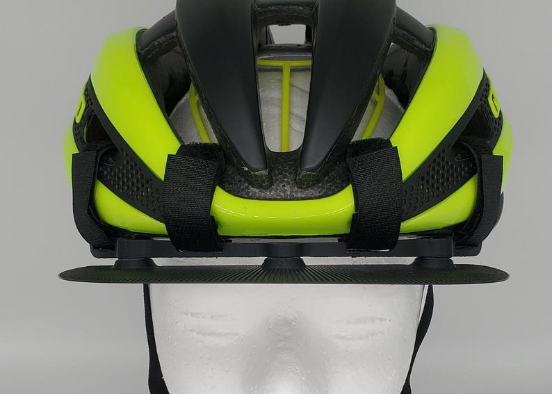 AERO bike helmet brim, my favorite helmet accessory. Three brim positions(left,right,center) easily stow in jersey for Aerodynic riding. :) magnetic bike helmet accessories