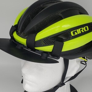 AERO bike helmet brim, my favorite helmet accessory. Three brim positions(left,right,center) easily stow in jersey for Aerodynic riding. :) magnetic brim