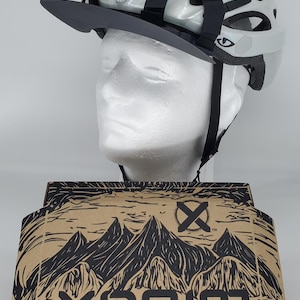 AERO bike helmet brim, my favorite helmet accessory. Three brim positions(left,right,center) easily stow in jersey for Aerodynic riding. :) magnet accessories magnet brim. add a brim
