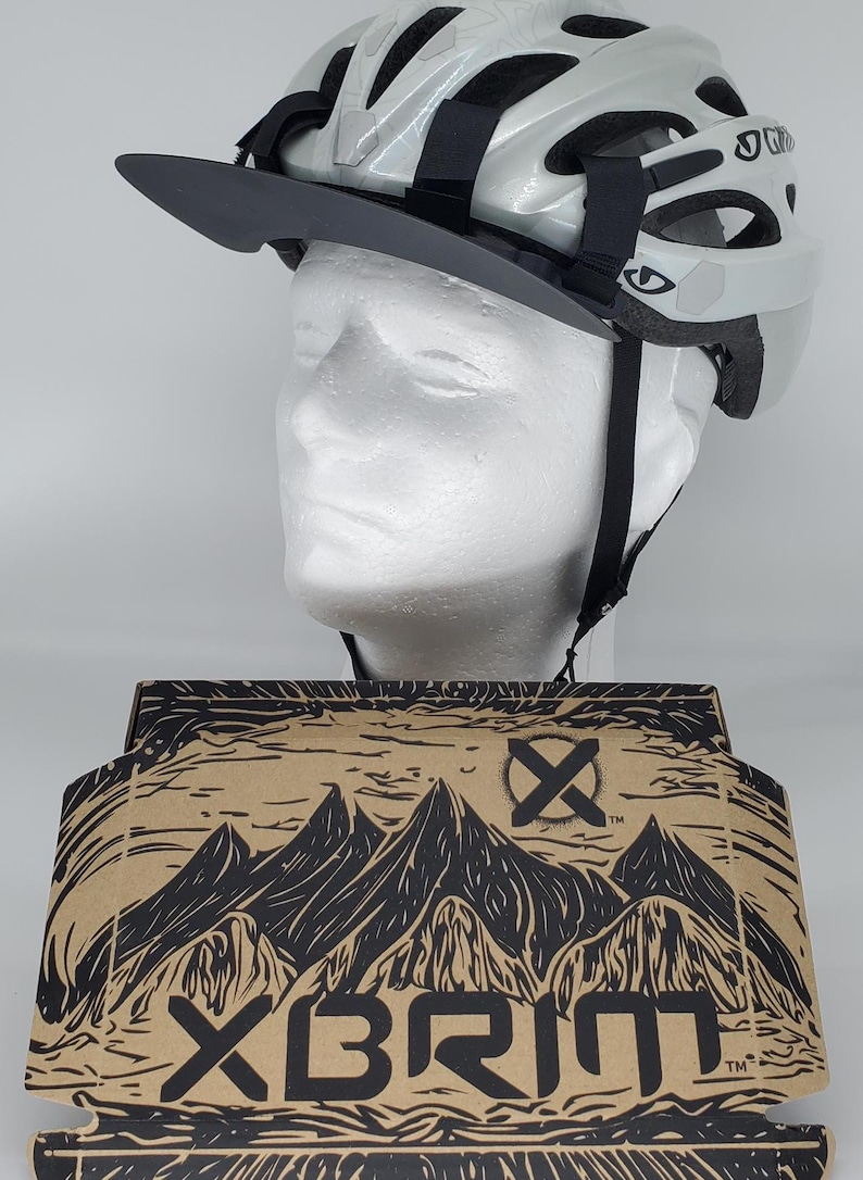 AERO bike helmet brim, my favorite helmet accessory. Three brim positions(left,right,center) easily stow in jersey for Aerodynic riding. :) magnet accessories magnet brim. add a brim