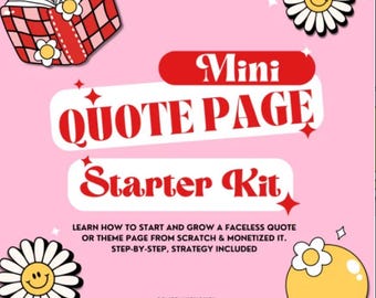 Mini Quote Page Starter Pack