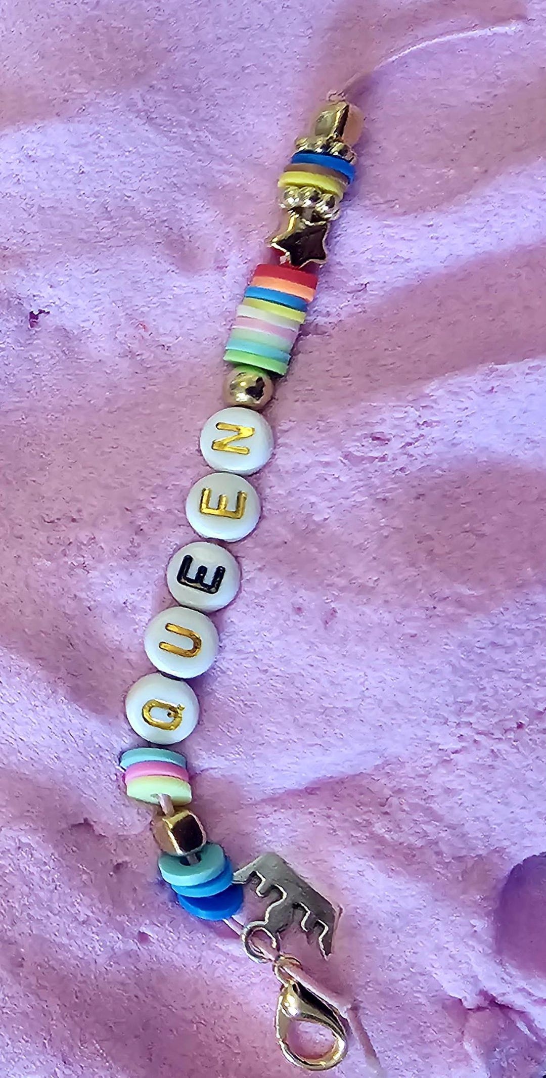 Queen Beaded Keychain: Empowering Bag Charm - Etsy