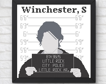 Sam Winchester, Season Two (Supernatural) Cross-Stitch Pattern