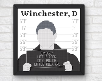 Dean Winchester, Season Two (Supernatural) Cross-Stitch Pattern