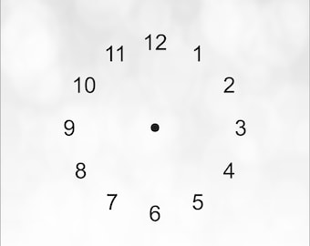 Clock Face SVG, Clock Face Svg, Modern Clock Face Design, Circle Watch Face Design File, Laser Cut File, Clock Face Cricut File, PNG, EPS