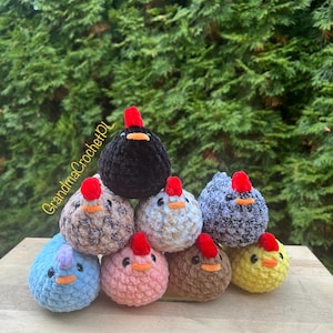 Virkad kycklingplysch: Stardew Valley-inspirerad chunky leksak