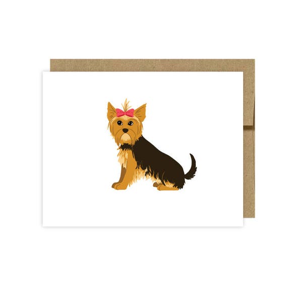YORKSHIRE TERRIER Set of 10 Note Cards With Envelopes