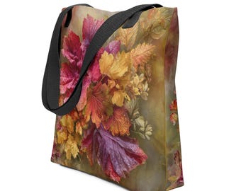 Autumn Leaves Tote Bag – Fall Foliage Reusable Shopping Bag