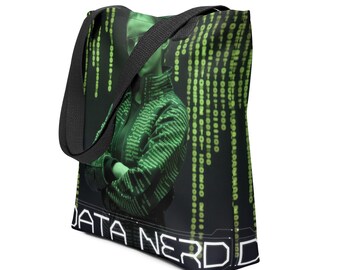 Data Nerd Tote Bag – Futuristic & Tech-Inspired
