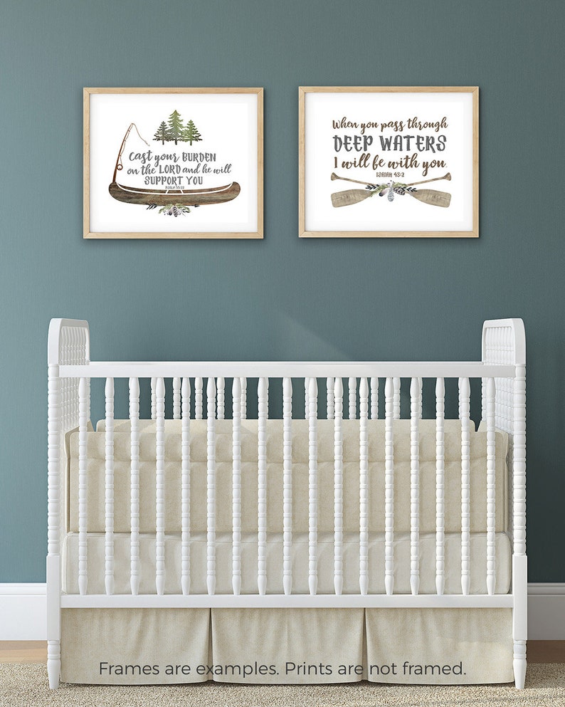 Set of TWO Camping Nursery Prints for Boys Nursery Prints Etsy