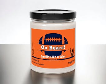 Go Bears! Funny Football Candle - 7oz Soy Wax - Gift for Chicago Fans