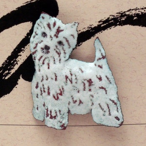 West Highland Terrier Enameled Dog Pin