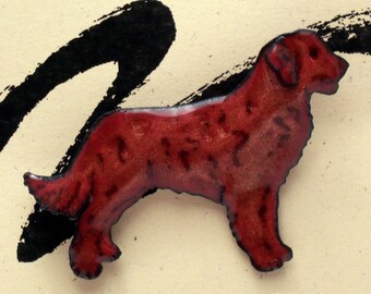 Golden Retriever Enameled Dog Pin