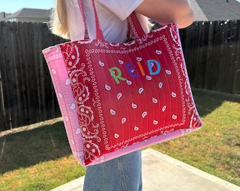 Custom Bandana Tote Bag