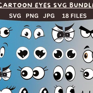 Emotikony svg, Pakiet oczu Svg, Oczy emoji svg, Twarz svg, Clipart emoji oczy wektor svg png dxf eps szablon wycięty plik do sylwetki cricut winyl