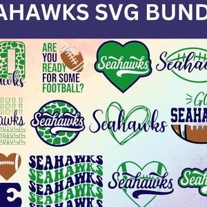 Seahawks School Mascot Cricut, Seahawks SVG, PNG, dxf, jpg, eps, Seahawks Arched Varsity Silhouette Cameo, Seahawks Team Spirit Sweatshirt