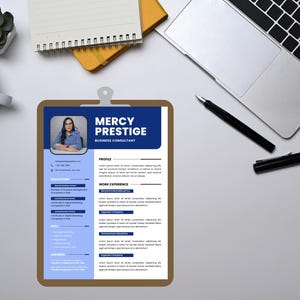 Professional Resume Template, CV Template, Modern Resume, Clean Resume, Executive Resume, Instant Download, Canva Resume, Digital Download
