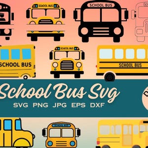 School bus svg, bus svg bundle, bus svg, back to school svg, front bus svg, dxf, jpeg, png, pdf, cutting files for Silhouette Cameo, Cricut