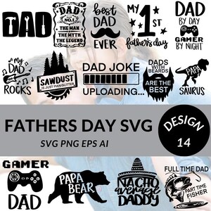 Fathers Day Svg Bundle, Dad svg, Father svg, Papa svg, Best dad ever svg, Grandpa svg, Family svg bundle, Svg Cut Files For Cricut