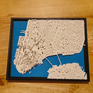 Wandbild Manhattan Draufsicht