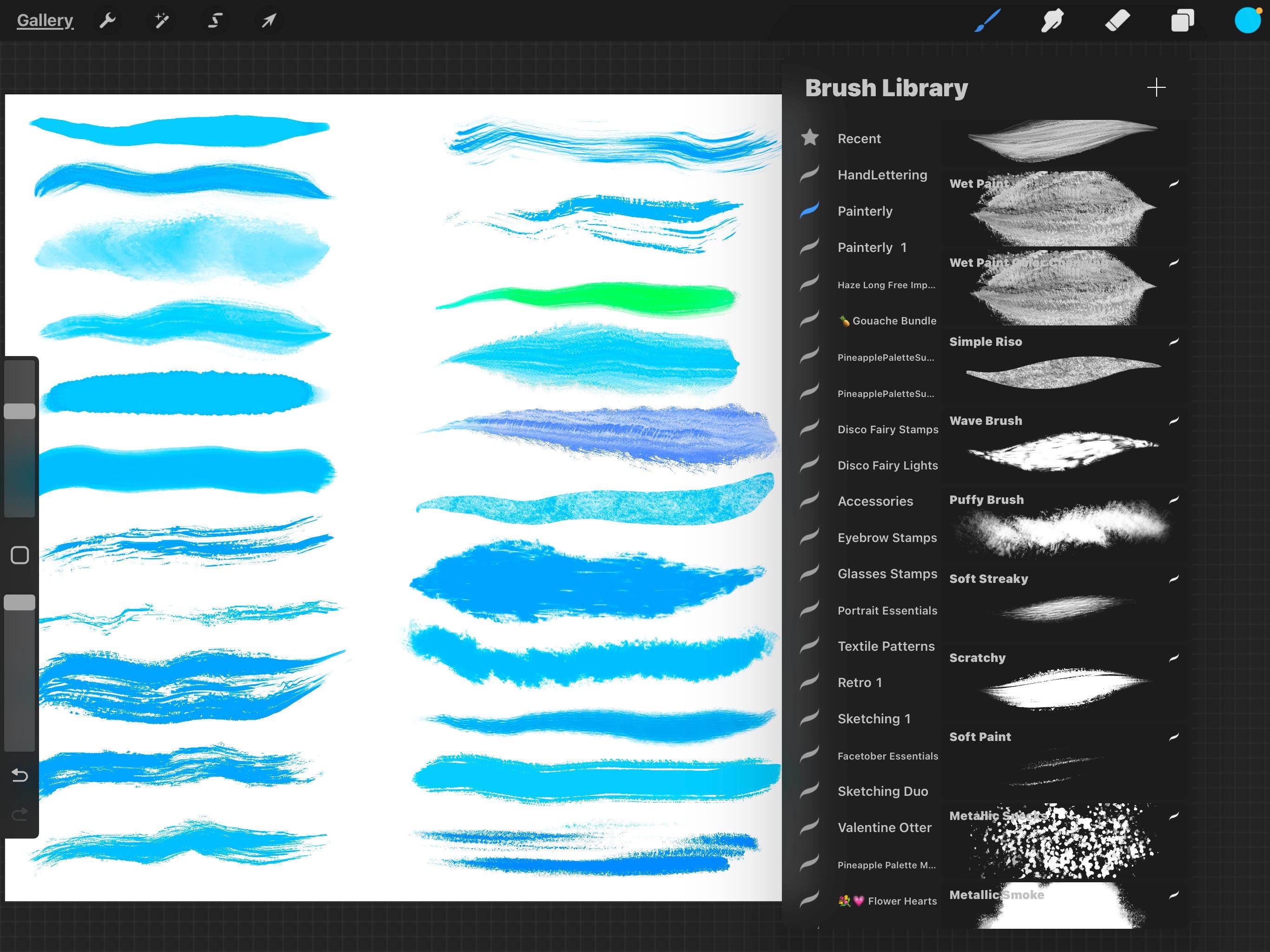 Brush Bundle for Procreate | Set of 31 Brushes | Metallic Brush Set for ...