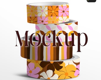 Washi Tape Procreate Mockup Seamless Pattern Mockup for Procreate Digital Download Mockup for Patterns Craft Tape Mockup