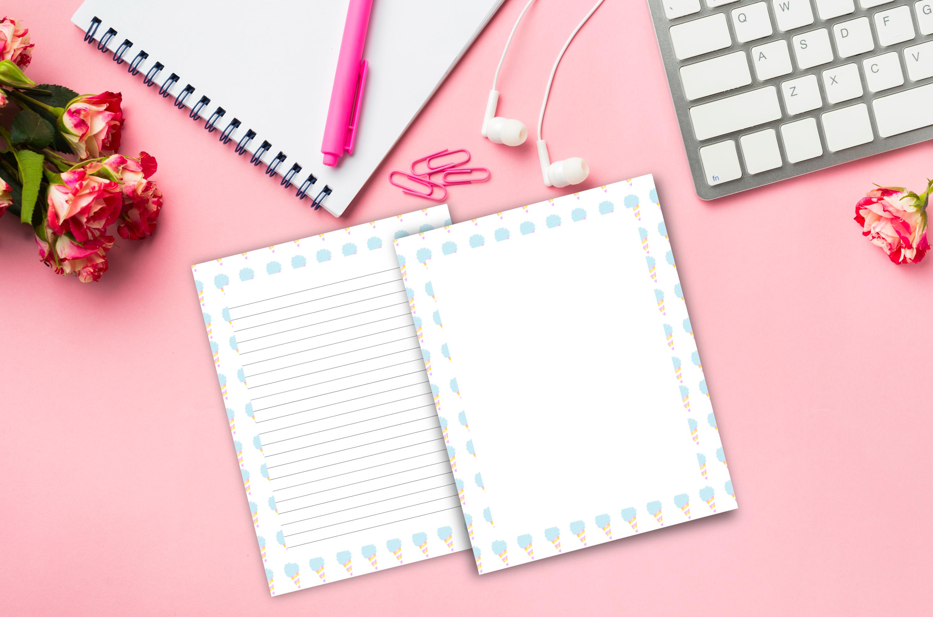Cute Printable Stationery Instant Download Digital Note Paper Papers ...