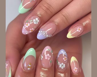 Press On Nails, Reusable Press Ons, Summer Nails, Short Nails, French Tip Nails, Y2K Nails, Pink Nails, Pink Vacation Cute Nails Trendy