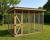 DIY Chicken Run Plans 8x12: PDF Download for 15 Chickens