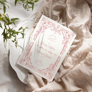 Bearbeitbare Märchen-moderne Hochzeitseinladungs-Reihe | Bearbeitbare Canva Vorlage