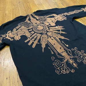 Vi Arcane Back Tattoo Long Sleeve Tee Shirt League of Legends CaitVi Bleach Painting