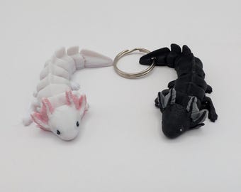 Juguete antiestrés de ajolote personalizable / compañero de escritorio o llavero