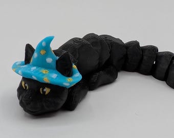 Juguete antiestrés de gato bruja personalizable/juguete de escritorio, llavero