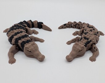 Juguete antiestrés de cocodrilo personalizable / Compañero de escritorio o llavero