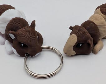 Juguete antiestrés personalizable para hámster o conejillo de indias, compañero de escritorio o llavero