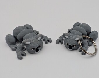 Juguete antiestrés de koala personalizable / compañero de escritorio o llavero